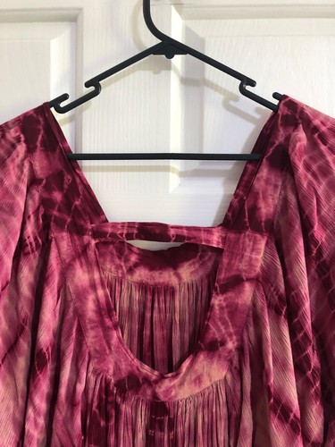 Tree Of Life Long Red Tie Dye Long Maxi Dress - Free Love Size NEW π» - Picture 5 of 9