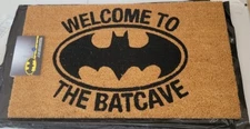 Door Mat Batman Welcome To The Batcave Doormat DC Comics 17" x 29" black and tan