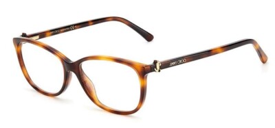 Jimmy Choo Brillengestell JC308 col 086 Havana mit Etui und Tuch 54mm