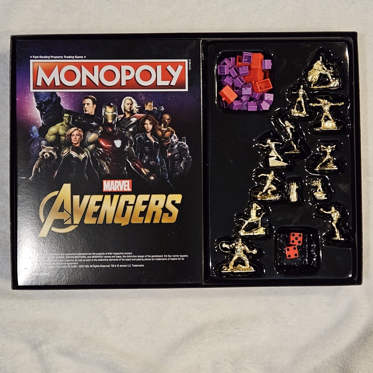 MONOPOLY MARVEL AVENGERS Special Edition Collection Gold