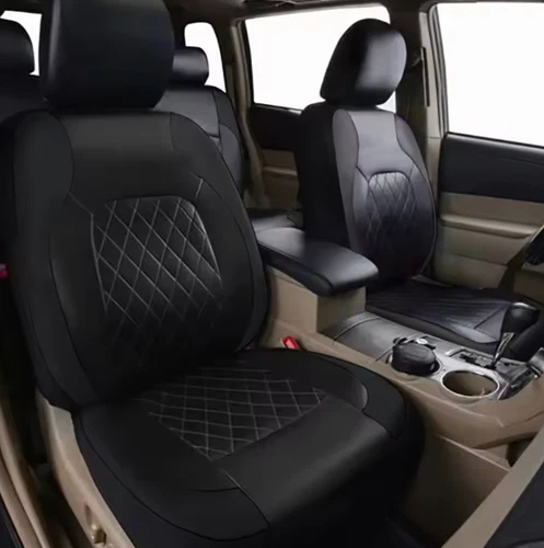 Full Set Universal Car Seat Cover Waterproof Premium PU Leather Protector UK - Bild 7 von 14
