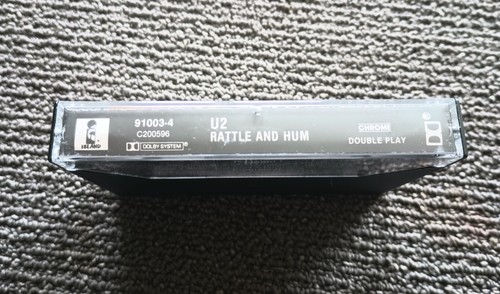 U2 RATTLE AND HUM DOUBLE PLAY VINTAGE 1988 CASSETTE/ISLAND 91003-4/MINT COND. - Picture 2 of 4