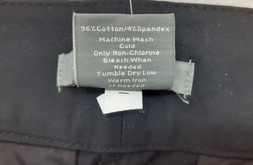 Ann Taylor Chino Shorts Womens 12 Signature Fit Black Stretch Casual NWT New - Picture 6 of 8