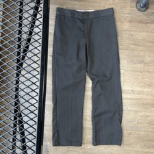 VINTAGE  Dickies 874 Originals Gray Trouser Pants sz W33 L30