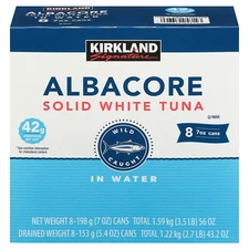 , Albacore Solid White Tuna in Water, 7 Oz, 8-Count