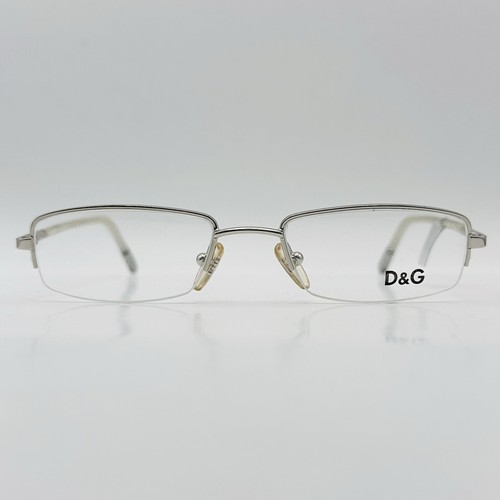 Dolce Gabbana Eyeglasses Women Oval Silver Grey Mod. DG 4059 D&G Logo NEW