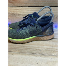 Under Armour Boys Charged Bandit 3 Sneaker Athletic Blue Green Running Mesh 5