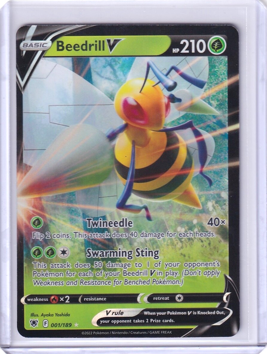 Beedrill V Full Art Holo #1 Pokemon Sword & Shield 2022 TCG