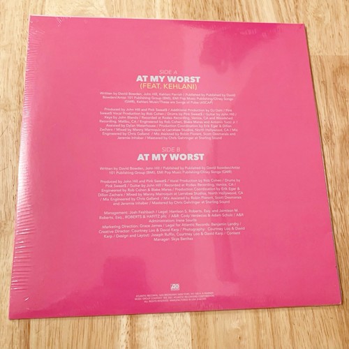 Pink Sweat$ Ft Kehlani At My Worst Exclusive Translucent Pink Colored Vinyl LP - Foto 3 di 3