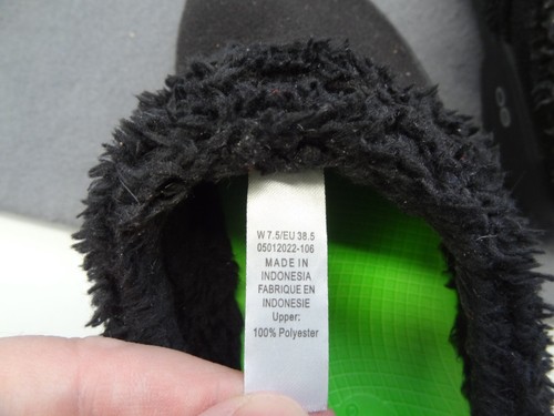 Oofos 7.5 38.5 OOcoozie Slide Slipper Mule Fleece Sherpa House Shoe Slip-On - Picture 2 of 11