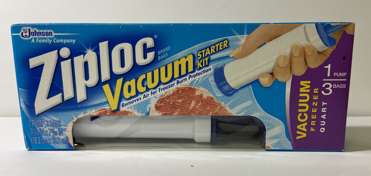 Ziploc Brand Vacuum Sealer Bags Ziploc Vacuum Starter Kit Hand