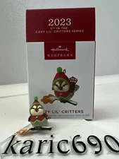 New Hallmark Mini Cozy Lil’ Little Critter Bird Miniature Keepsake Ornament 2023