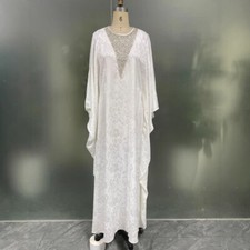 Abaya Women Muslim Modest Kaftan Long Dress Maxi Robe Dubai Party Gown Elegant