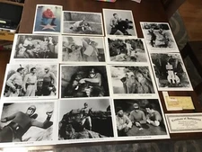 JOHN HART LONE RANGER HAWKEYE 16 8X10 PUBLICITY STILL PHOTOS & AUTOGRAPHED CHECK