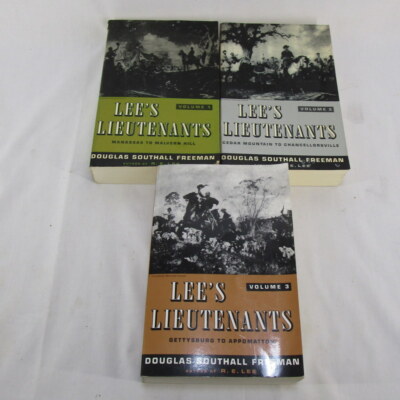 Lee's Lieutenants A Study in Command 3 Volume Book Set Douglas Freeman