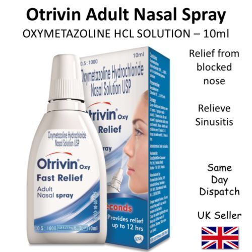 Otrivine Adult Metered Dose Decongestant Nasal Spray 10ml