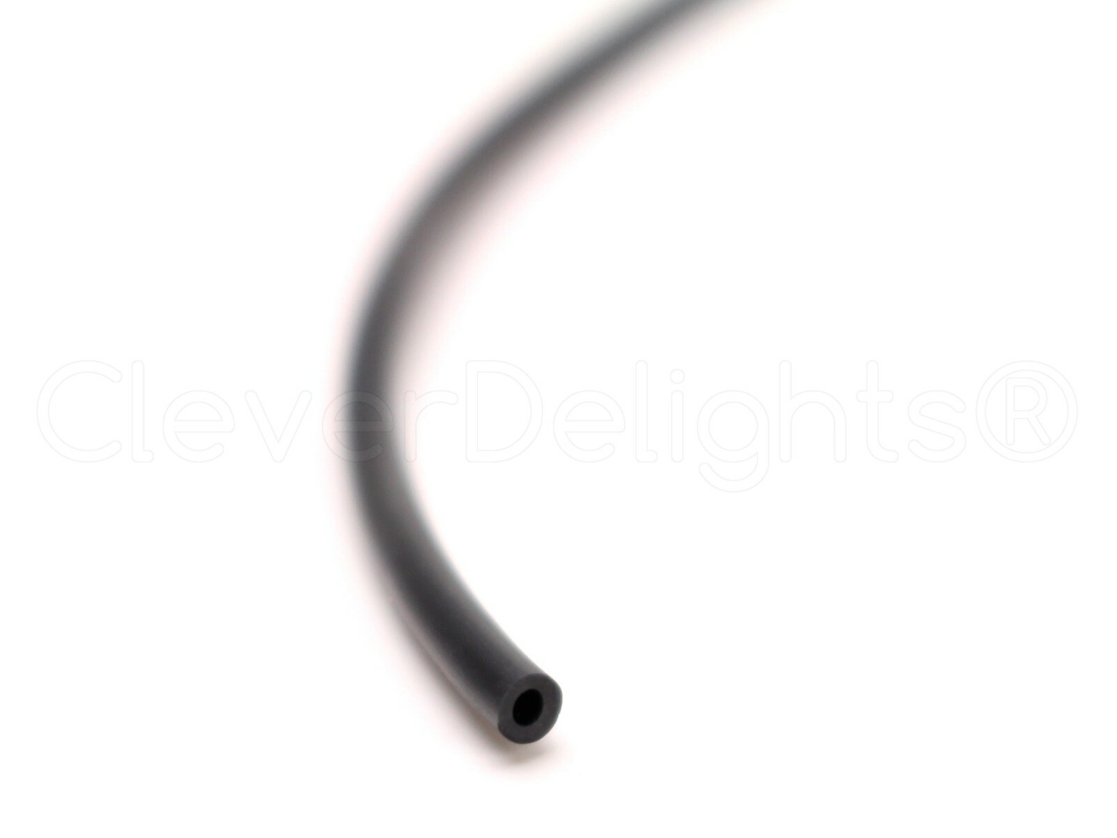 Hollow Rubber Cord 5mm (3/16") Black 10 25 50 Yards Craft