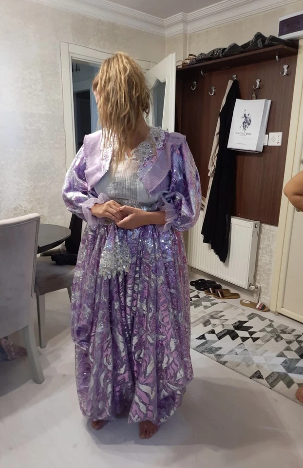 Shalwar Nosnja Dress Womens 6-12 Wedding Set Traditional Bosnian Albanian - Image 3 of 4