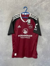 Nurnberg 1. FCN Jersey Home Football Shirt Adidas Red Polyester Mens Size S