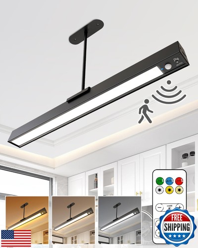 Rechargeable Motion Sensor Ceiling Light, Full Metal Pendant Lights, Battery