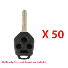 Remote Key Case Shell 4B Compatible with Subaru Uncut Blade DA34 (50 Pack)