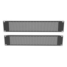 QiaoYoubang 2 Pack 2U Vented Blank Panel - Metal Rack Mount Filler Panel for ...