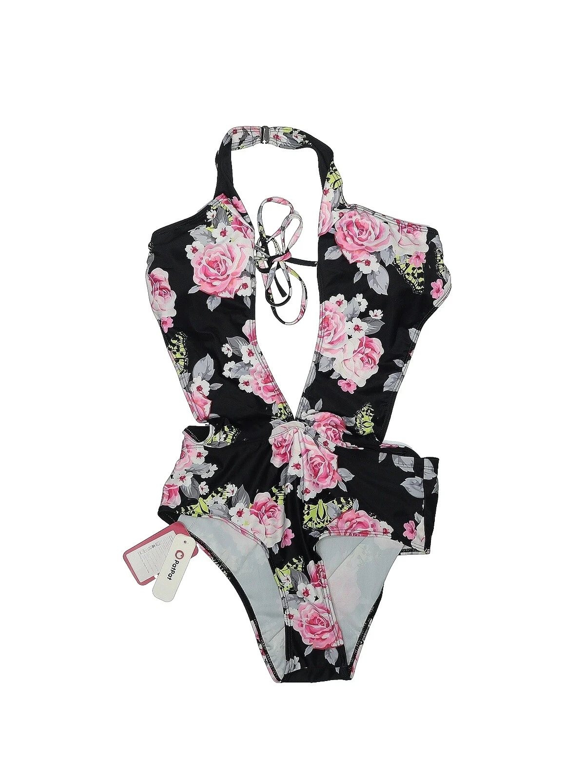 Traje de baño de una pieza Floral de algodón para mujeres