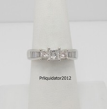 1CT Natural Diamond Engagement Anniversary Wedding Bridal Ring 14K White Gold