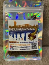 AXOLOTL SOFT FOOD PELLETS sinking 1/16 3/32 1/8 5/32 1/4 Frogs,Newts ,snails