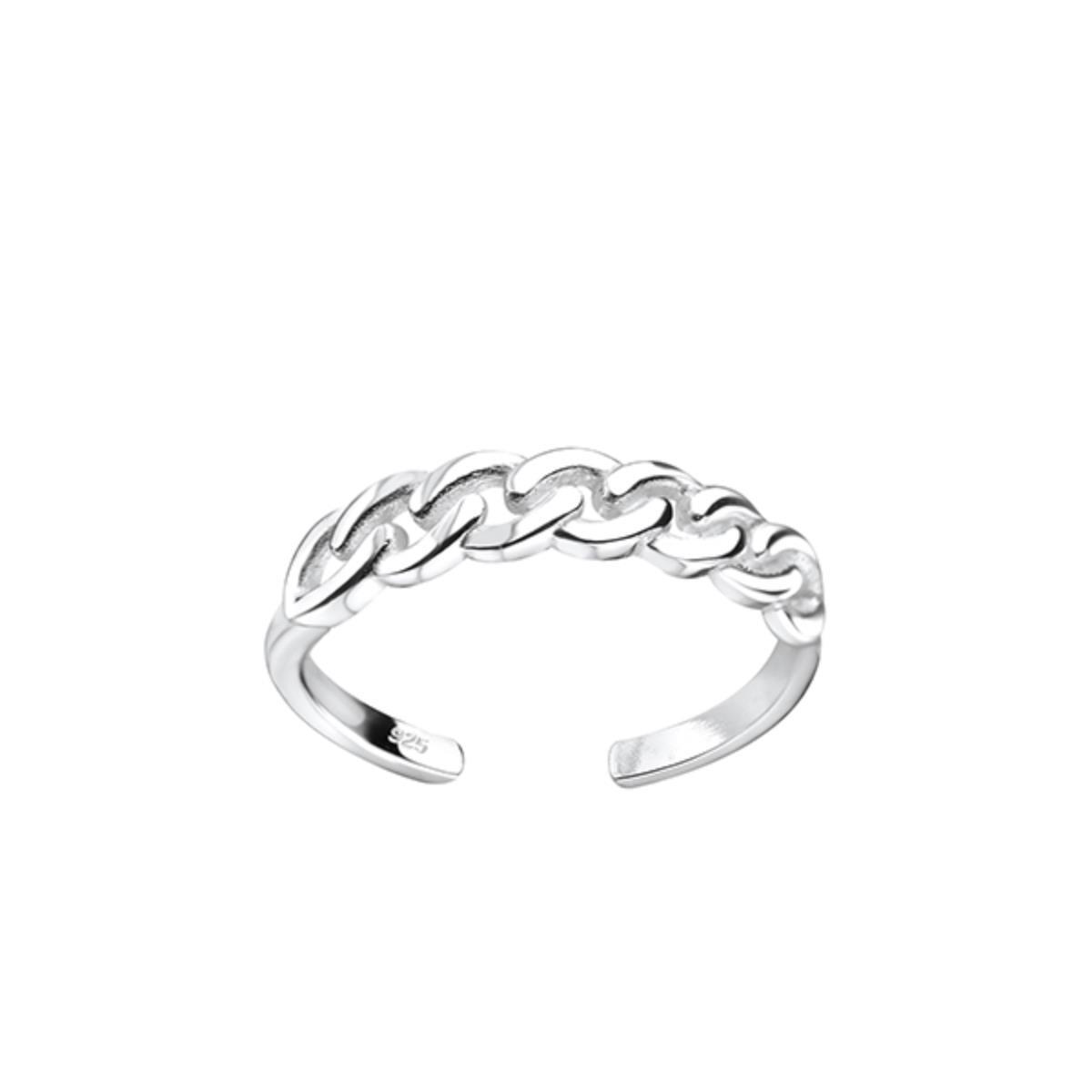 O&S  Zehenring geflochten Zehring Silber 925 Fußring ve…