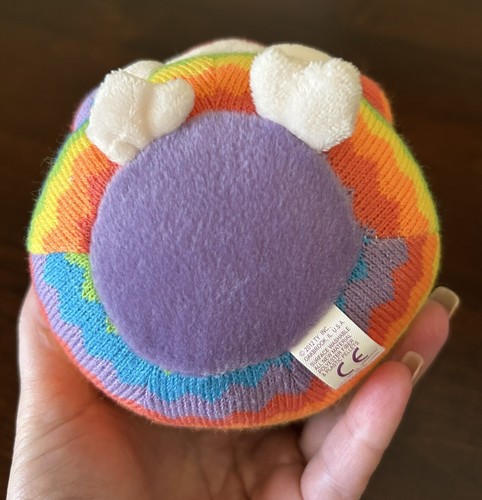 Ty Beanie Ballz SOCK MONKEY Rainbow 2012 - Picture 4 of 9