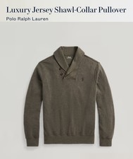 Polo Ralph Lauren Men's Luxury Jersey Shawl Collar Pullover Size Medium