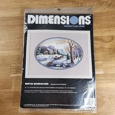VTG Dimensions 3785 Winter Wonderland Counted Cross Stitch Kit Carl Valente