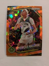 2025 Panini Prizm WNBA - Dominique Malonga #116 Orange Ice Prizm (RC)