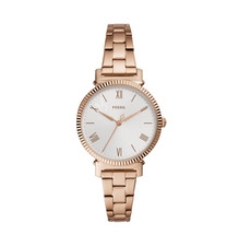 Fossil Daisy Damen Quarz Armbanduhr ES4791 Roségold Weiß