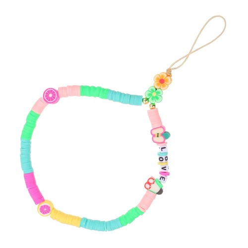 Letter Mobile Phone Chain Strap Anti Theft Colorful Beaded Lanyard - 第 8/12 張圖片