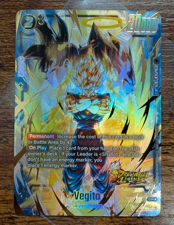Vegito FS09-16 Bonus Pack Gold Art Dragon Ball Legends Promo Card