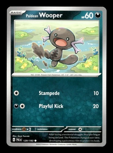Wooper Quagsire Clodsire Pokemon Card! Holo/Reverse Ex Illustration Rare Cards!