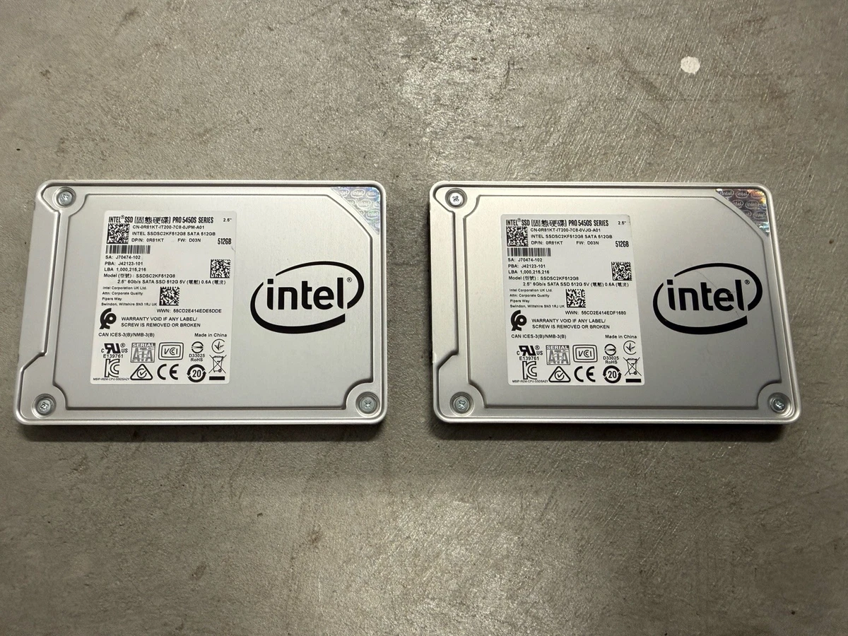Intel 512 GB Solid State Drives 2.5 in Form Factor for sale | eBay
