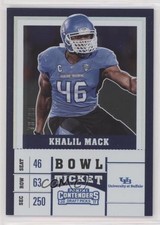 2017 Panini Contenders Draft Picks Bowl Ticket 73/99 Khalil Mack #58 fm0