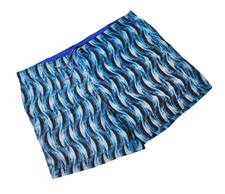 Vintage Speedo Pattern Print Blue Swimsuit Size X-Large 38-40 