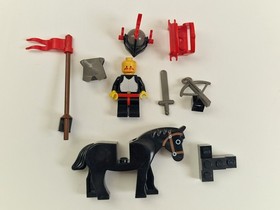 Lego vintage set System Castle 6009 Black Knight, with box and instructions
