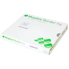 Mepilex Border Ag Antimicrobial Bordered Foam Dressing W/ Silver 3x3in - 5/Box