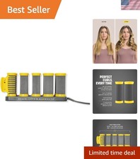 The Roller Club Curling Hot Rollers 10-Pack Fast Heat, Shine, Frizz-Free, All...