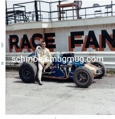 #ad #ad REPRINT VINTAGE RACING PHOTO; 1969 BOB PRATT ELDORA SPEEDWAY USAC SPRINT $5.99