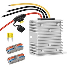 20A 240W Golf Cart DC Converter, 36V 48V Step Down to 12V, Waterproof, Fuse
