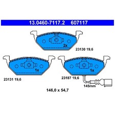 Satz Bremsbeläge Bremsklötze vorne für Skoda Roomster 5J7 5J Yeti 5L | 244895