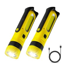 LED Rechargeable Work Light with Magnetic Base, 1800mAh Magnetic Flashlight w...
