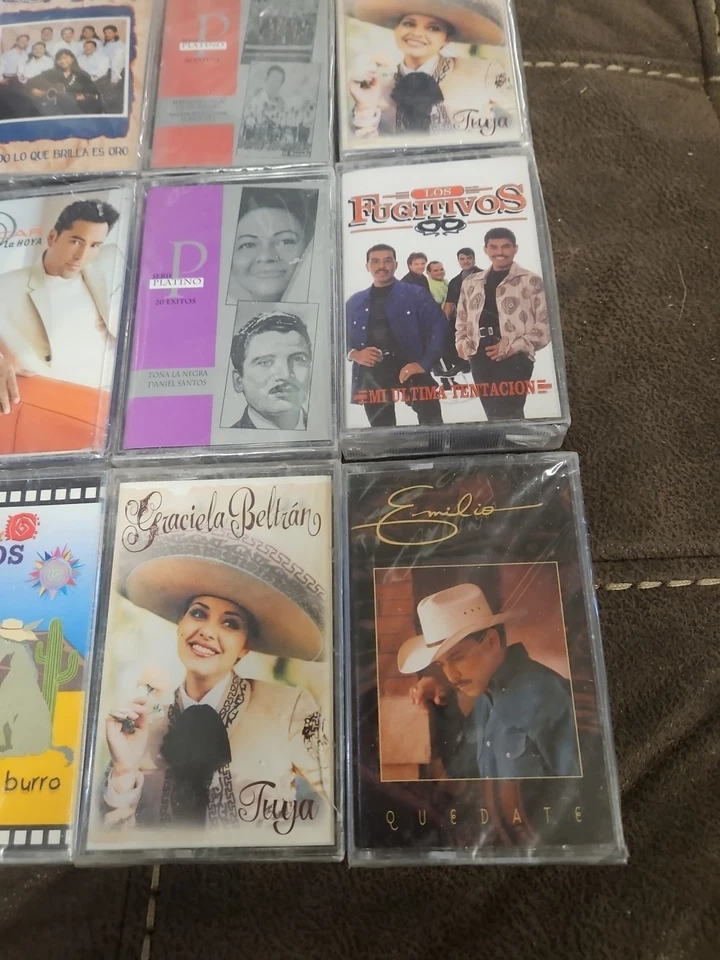 28 Sealed New Latin Spanish Cassette Tape Lot Mexican SEE PICS Intenso Foto 2 de 4