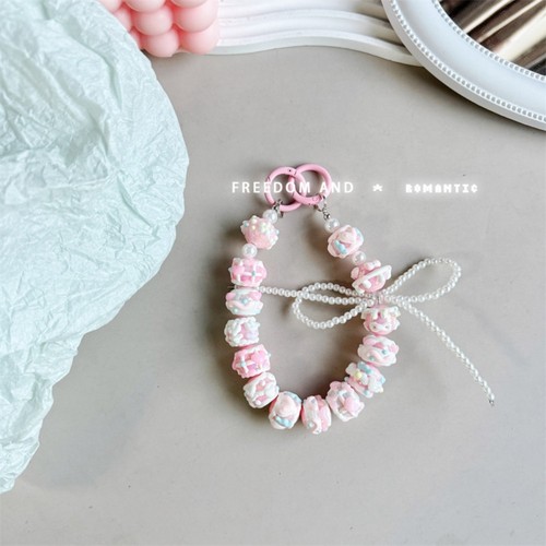 Pearl Mobile Phone Strap Colorful Phone Charm Rope New Phone Lanyard - Photo 12 sur 20